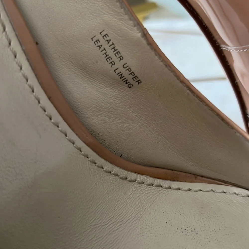 Vera Wang Lavender patent leather platforms